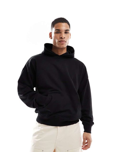 New Look oversized hoodie in black