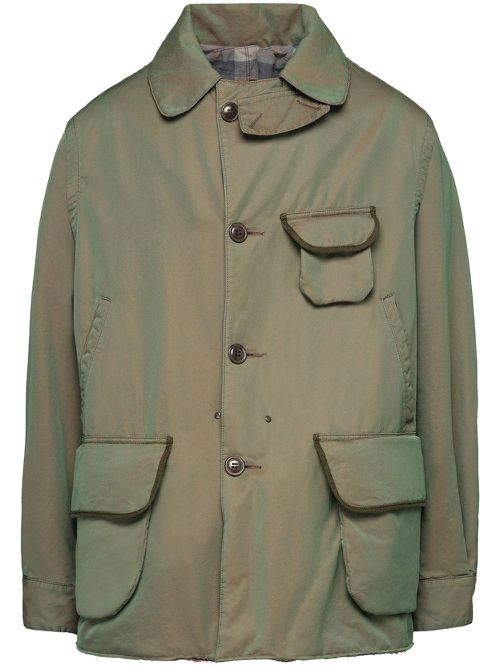 Cotton shirt jacket - Green