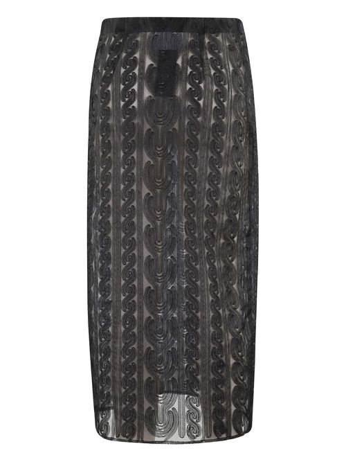 Erika Cavallini Alda midi skirt - Black