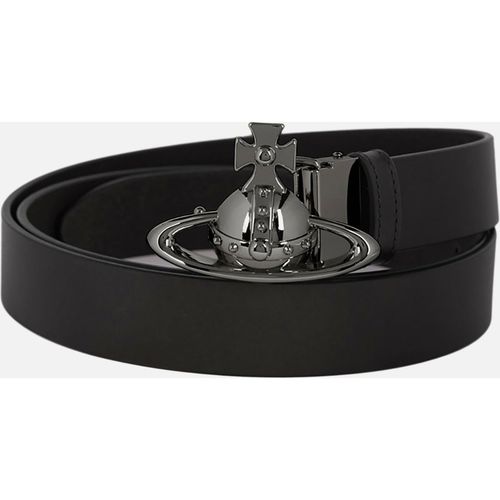 Vivienne Westwood Men's Orb Buckle Belt - Gunmetal - One Size