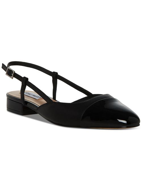 Belinda Womens Metallic Flat Slingbacks