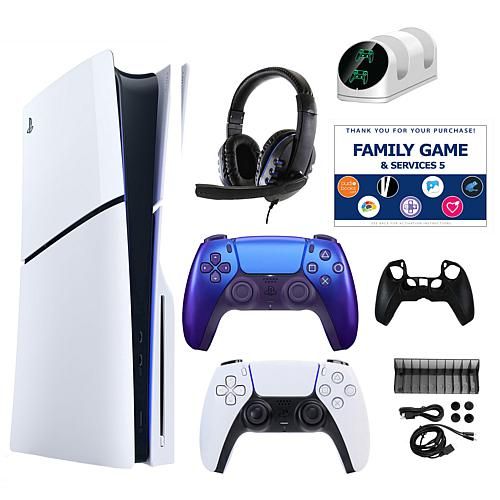 PS5 Slim Console with Extra DualSense