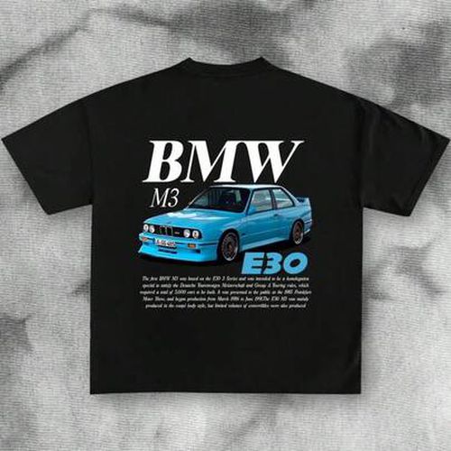 BMW M3 E30 Car T Shirt Men Mens Clothing Machine Tentacles T-Shirts For Men Y2K Tiki