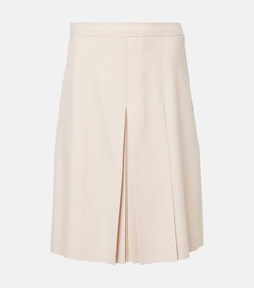 Virgin wool midi skirt