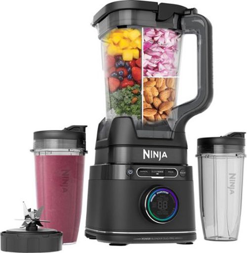 Detect Power Blender Pro + Personal Single-Serve, BlendSense Technology, 1800PW, 72 oz. Pitcher, To-Go Cups - Black