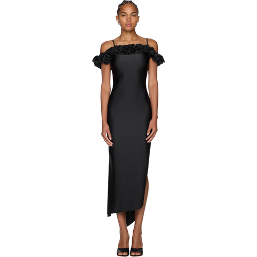 Coperni Ruffle Dress in Black
