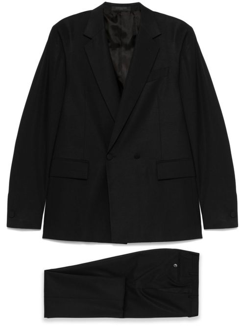 Black Double-breasted Suit