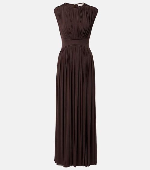 Illuminate gathered maxi dress