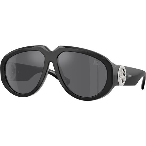 Burberry Woman Burberry BE4479U 41126G Sunglasses Injected Grey Grey Pilot Mirror