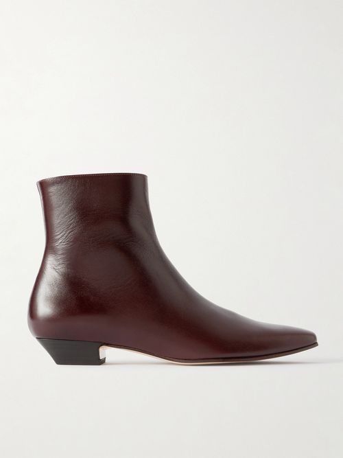 The Lennon Leather Ankle Boots - Brown