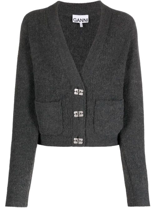 Butterfly-button cardigan - Grey