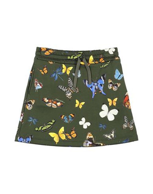 Kid Girl Kids' skirt Military green Size 9 Cotton, Wool, Acrylic, Polyester