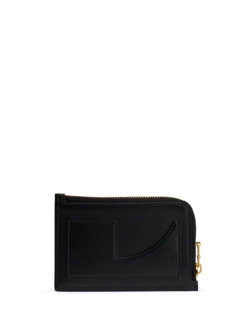 Leather cardholder - Black