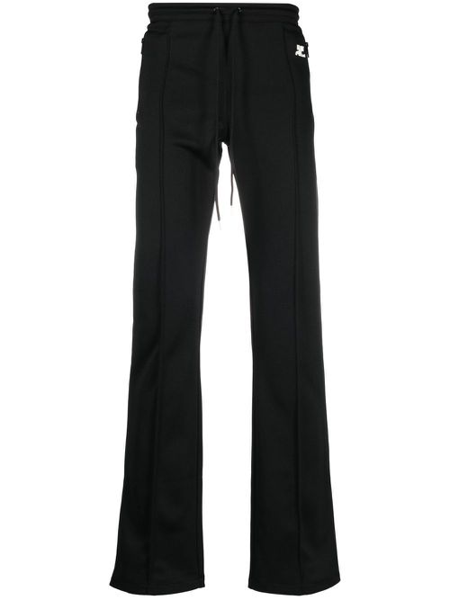 Logo-patch track pants - Black