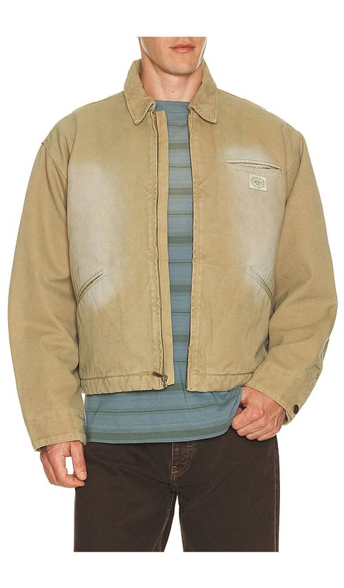 Museum of Peace and Quiet Utility Canvas Jacket in Tan. XS. Also in S, M, L, XL/1X
