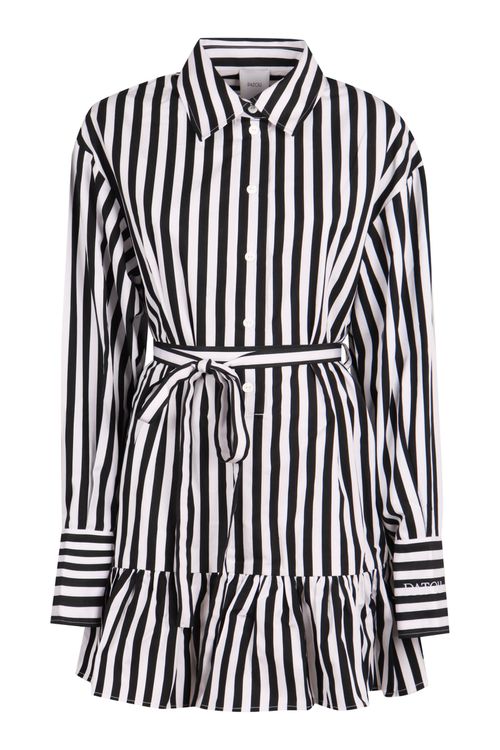 Striped Cotton Shirtdress