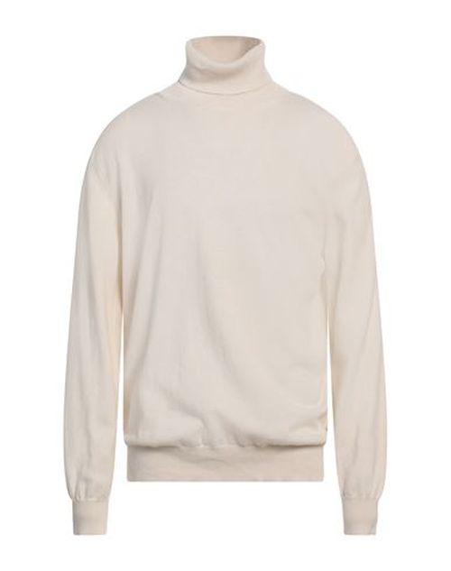Man Turtleneck Cream Size 46 Cashmere, Silk