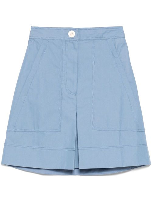 Elastic waistband skirt - Blue