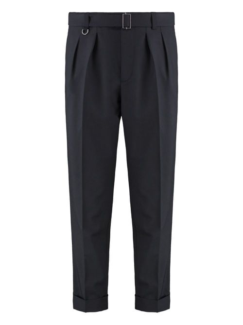 Pleated tailored trousers - Black