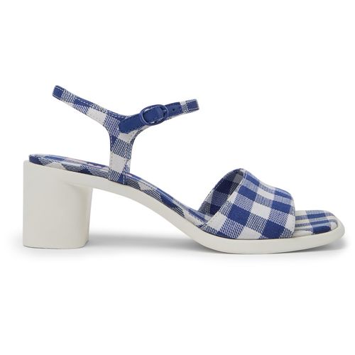 CAMPER Meda - Sandals for Women - Blue,White, 9, Cotton fabric