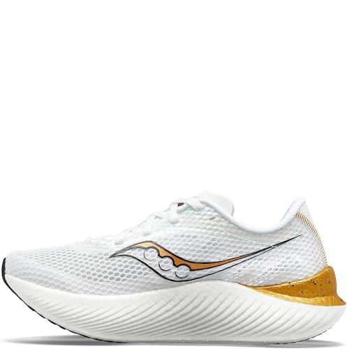 Saucony Women's Endorphin Pro 3 Running Shoe, White/Blck/Vizi, 9