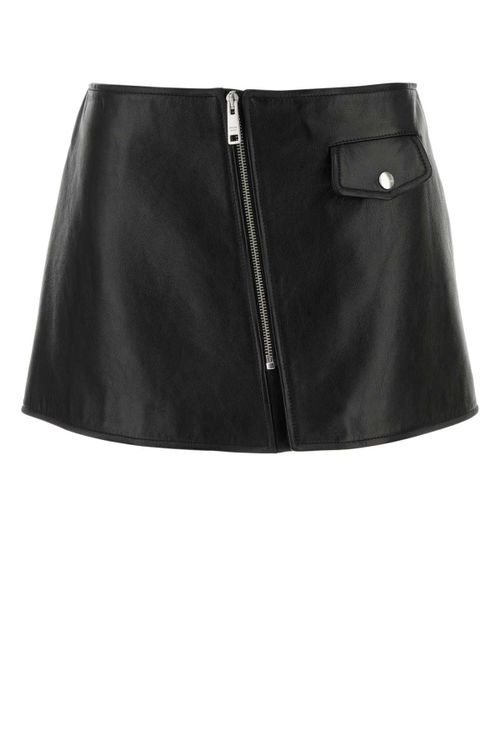 Pelle Mini Skirt — Black
