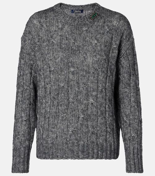 Cotton, alpaca, and wool sweater