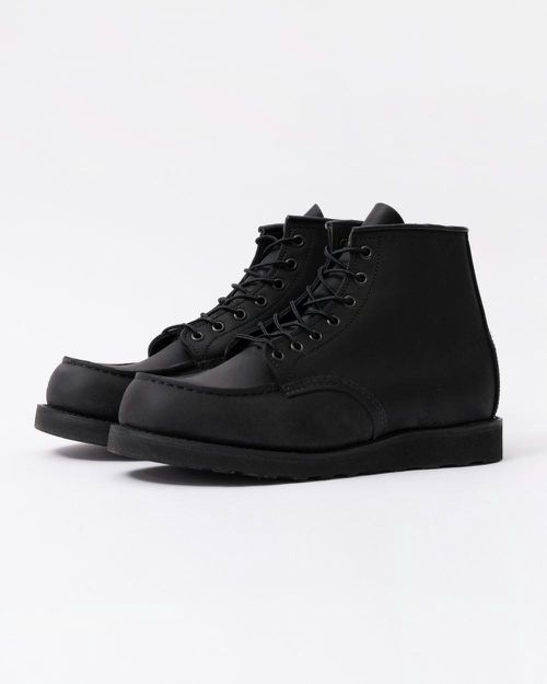 Red Wing 6 Inch Moc Toe Mens Boot - Black Harness - Black Harne
