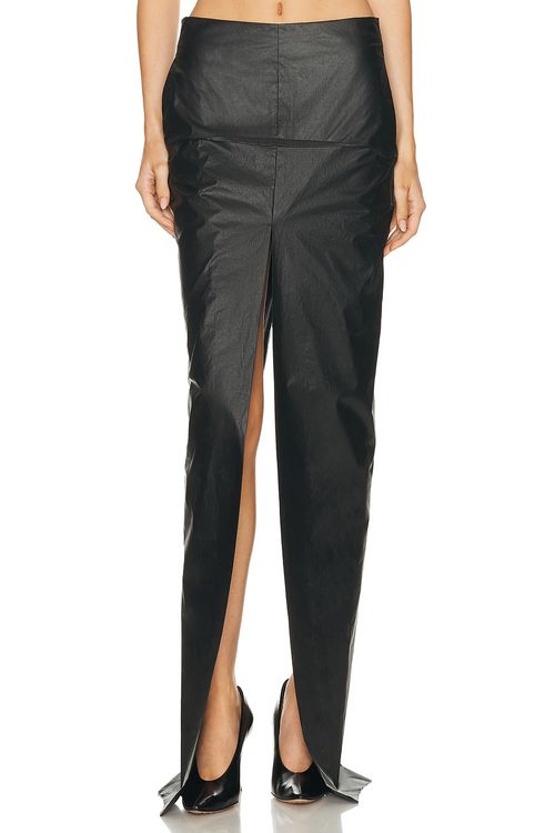 Rick Owens Sliced Skirt in Black