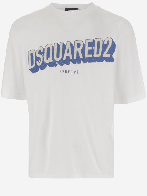 White Loose Fit 3D Logo T-shirt