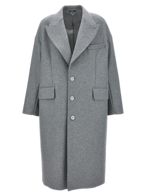 Single-breasted Wool Coat
