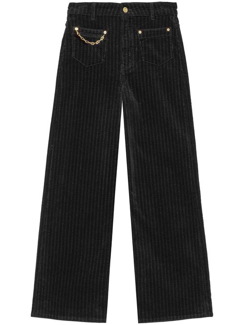 Corduroy trousers - Black