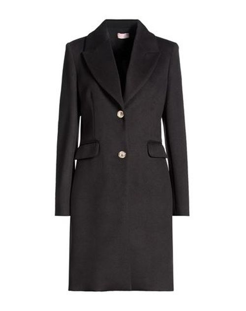Woman Coat Black Size 12 Viscose, Polyester