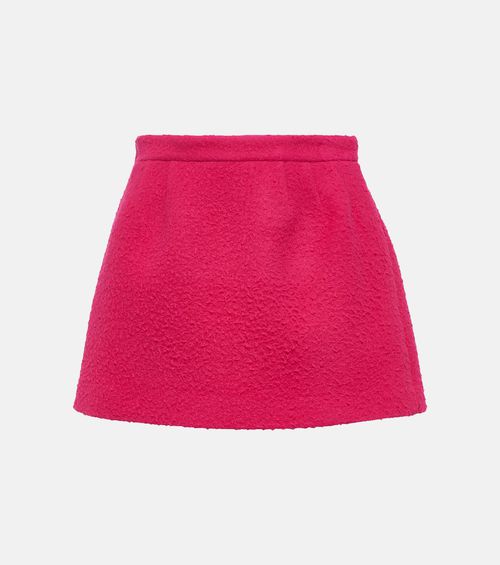 Virgin wool miniskirt
