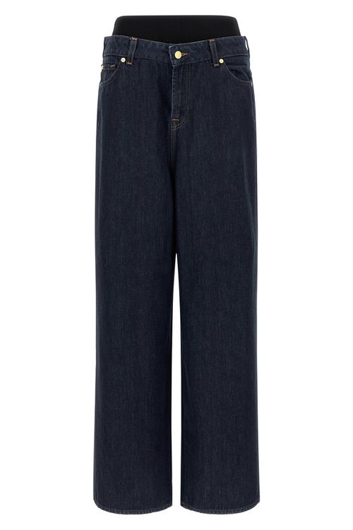 'Banded Slouchy Wide' Jeans