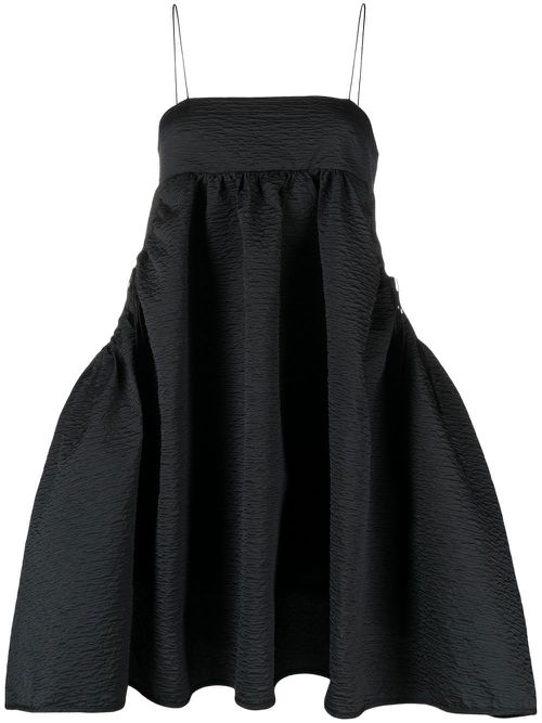 Lisbeth matelassé A-line dress - Black