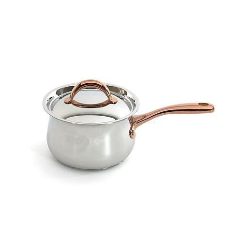 "Ouro Gold 10 Stainless Steel 6.25"" Covered Saucepan"