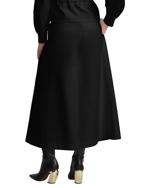 Pleated Front Crop Pant