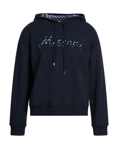 Man Sweatshirt Midnight blue Size M Cotton