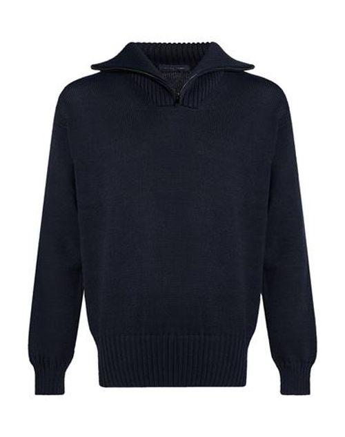 Man Turtleneck Midnight blue Size L Merino Wool, Acrylic