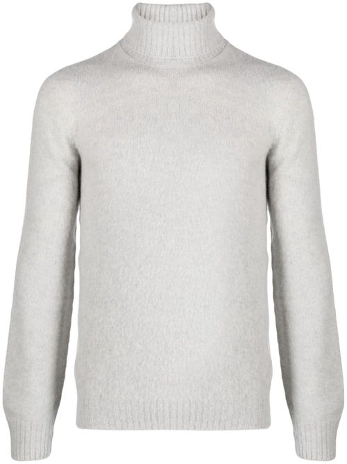Roll-neck virgin wool jumper - Grey