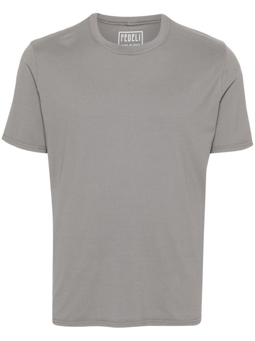 Short-sleeve cotton T-shirt - Grey