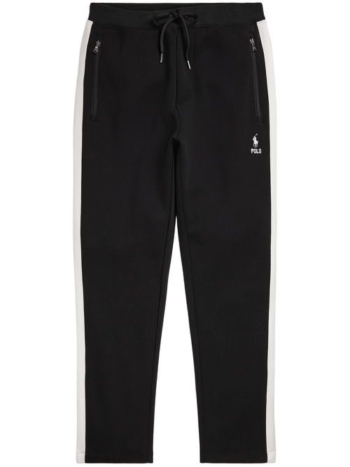 Polo Pony-embroidered track pants - Black