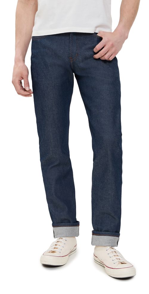 Naked & Famous Denim Weird Guy Natural Indigo Selvedge Jeans Indigo