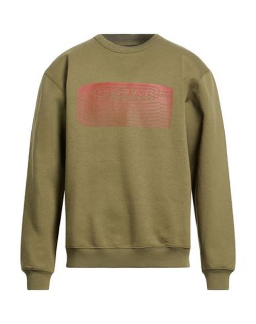 Man Sweatshirt Military green Size L Organic cotton, Recycled polyester, Elastane