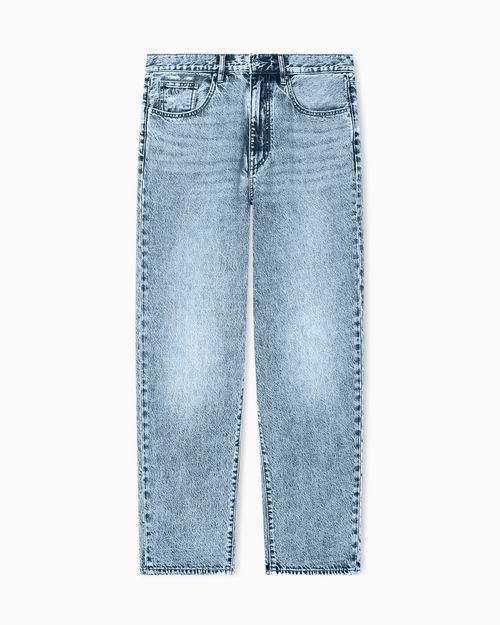 Loose Fit Denim Blue Wash basic jeans