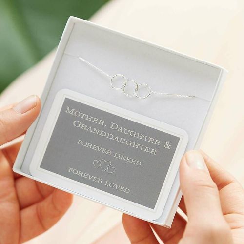 Mother, Daughter And Granddaughter Infinity Bracelet