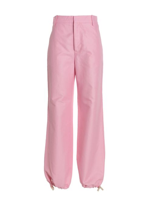 Adjustable Drawstring Trousers — Pink