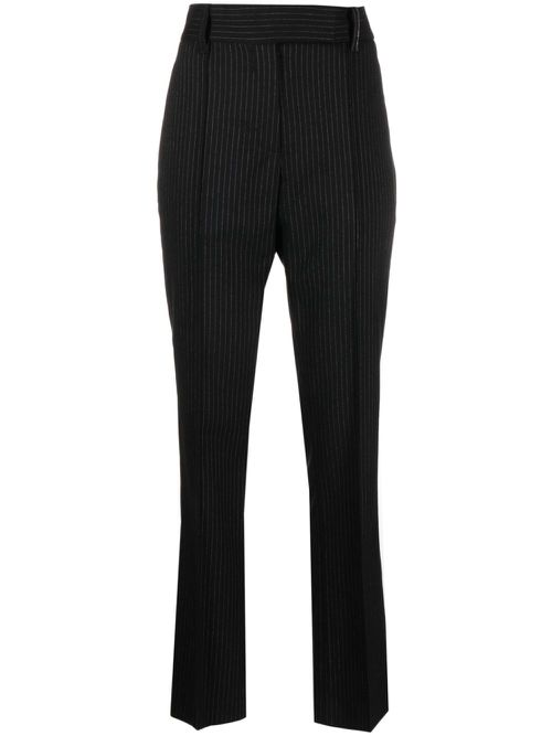 High-waisted tailored trousers - Black