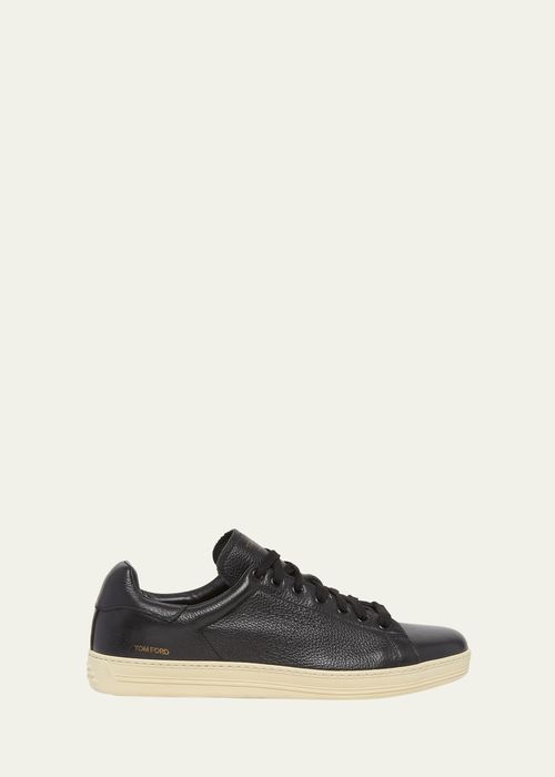 Men's Warwick Grained Leather Sneakers
